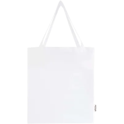 Borsa Shopper Madras in Cotone Riciclato con Soffietto