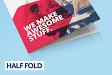 folded leaflet printing with