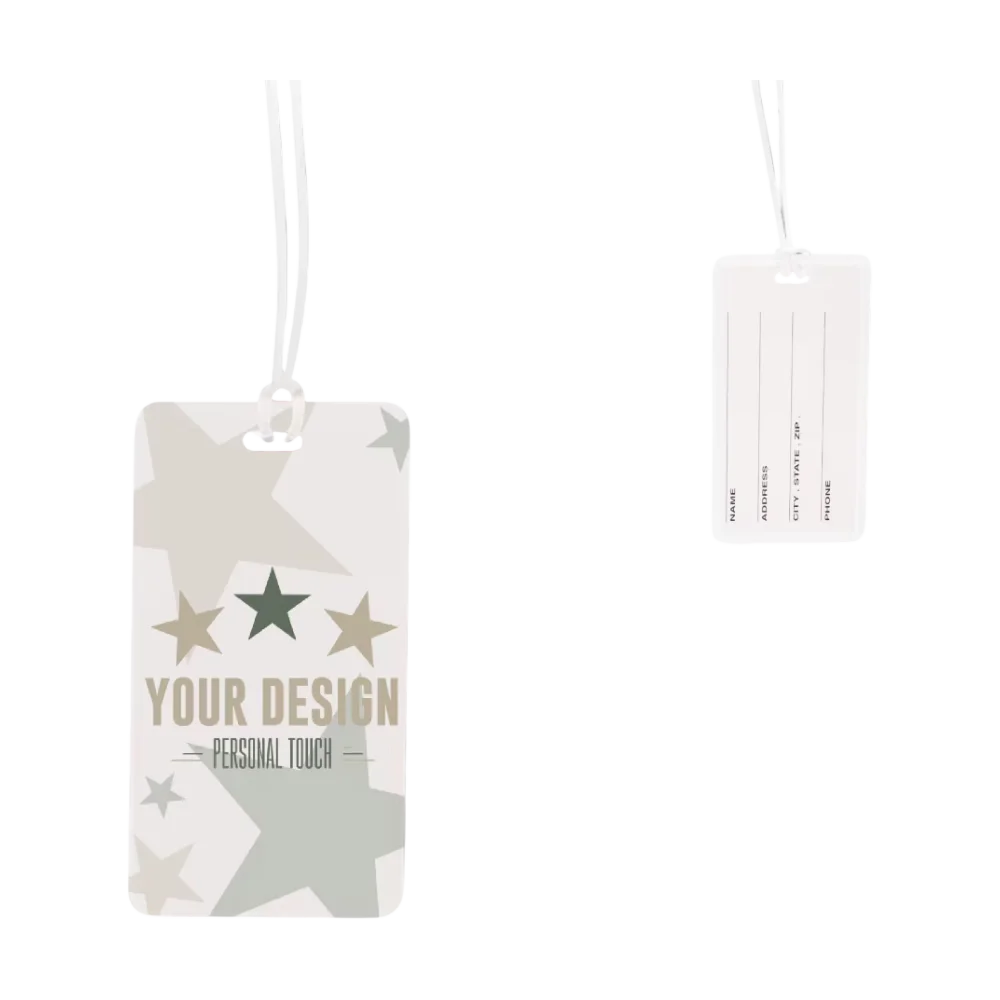 PDP - luggagetag square #F8F8F8 background