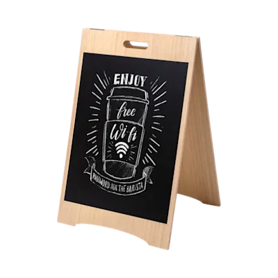Wooden Chalk A-board economy