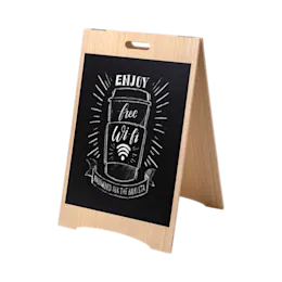Wooden Chalk A-board economy
