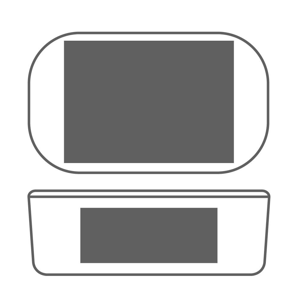 Deksel 150 x 110 mm | Zijkant 120 x 45 mm