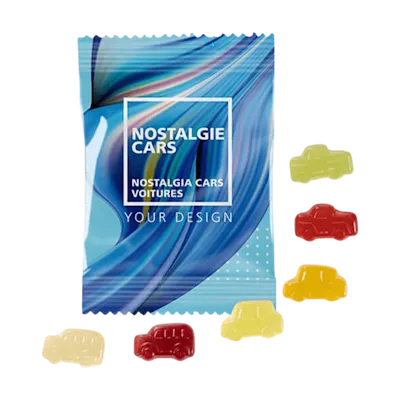 Caramelle gommose a forma di auto