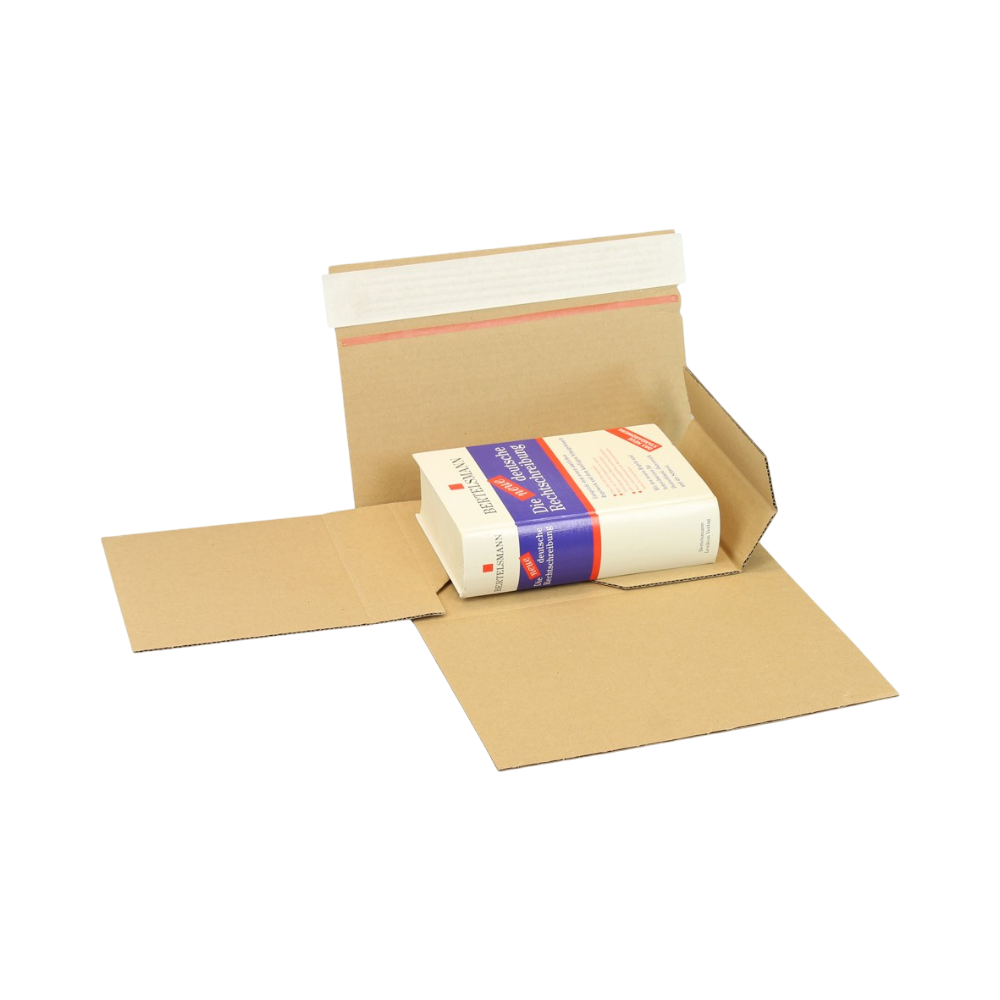 Boekverpakking drehfix met zelfklevende sluiting A5 220 x 160 x 10-50 mm