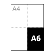 A6  105 x 148 mm