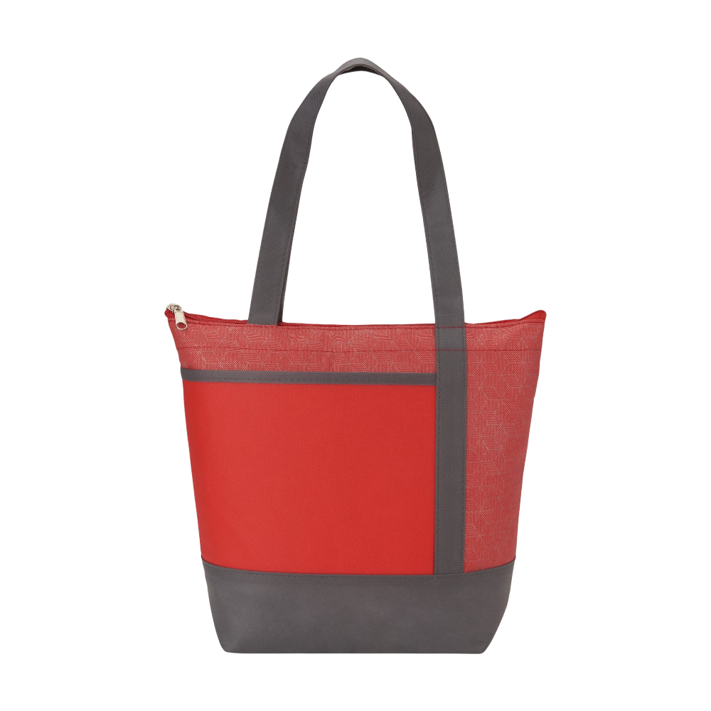 ICON - chromenonwoven9canlunchcooler red