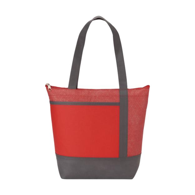 ICON - chromenonwoven9canlunchcooler red