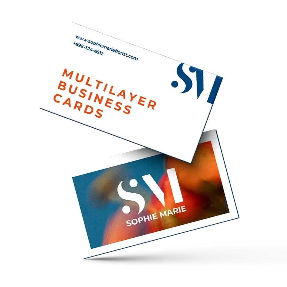 multilayer business cards