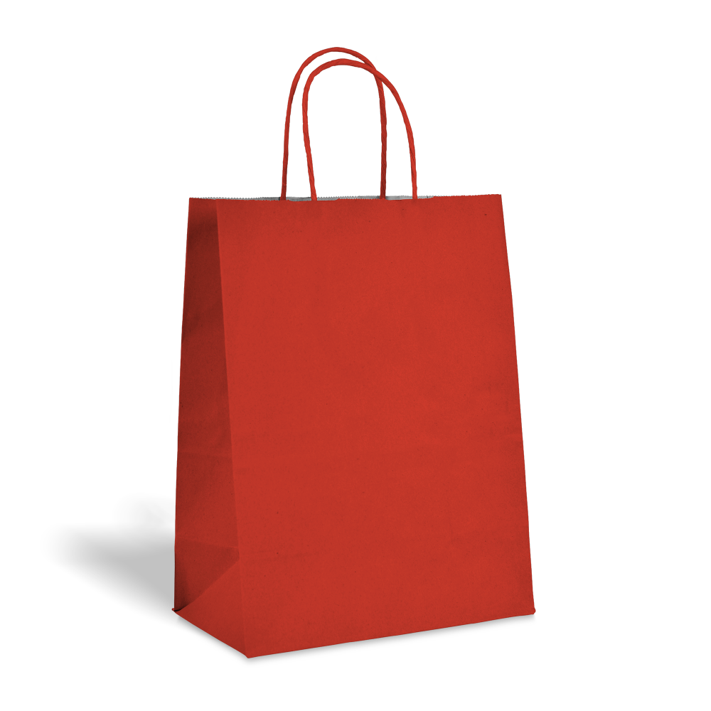 Red Kraft bags color big icons