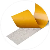 Double sided tape  No cut-in