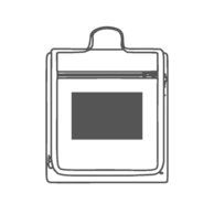 120 x 80 mm - On the pocket