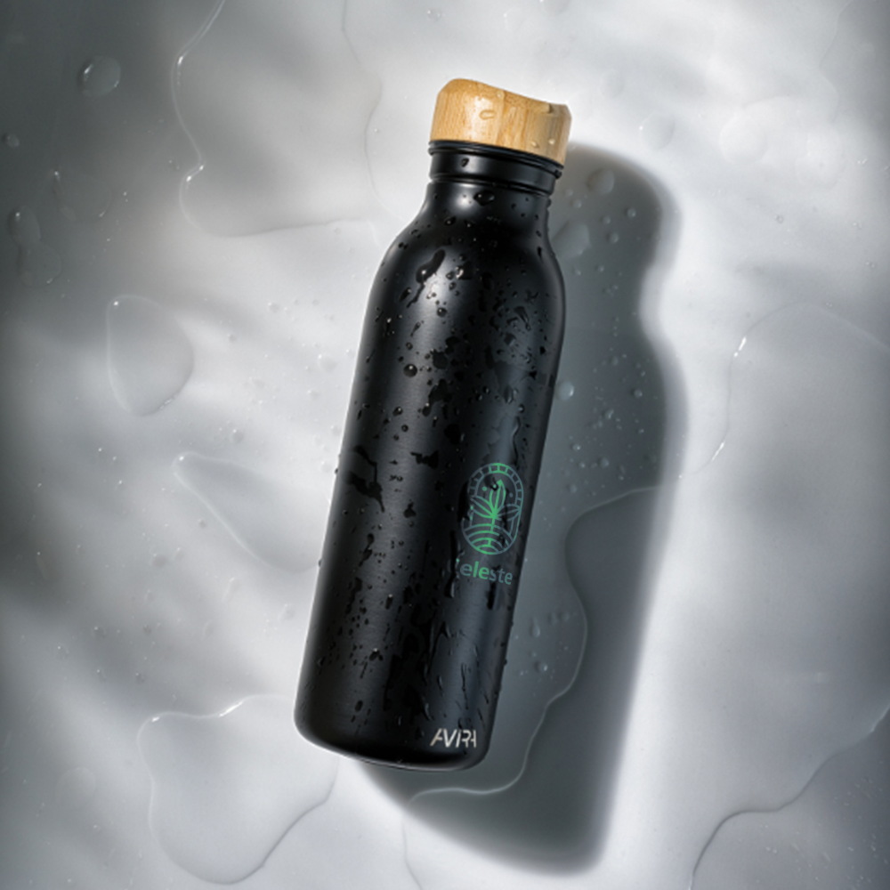 aviraalcorresteelwaterbottle600ml Setting2