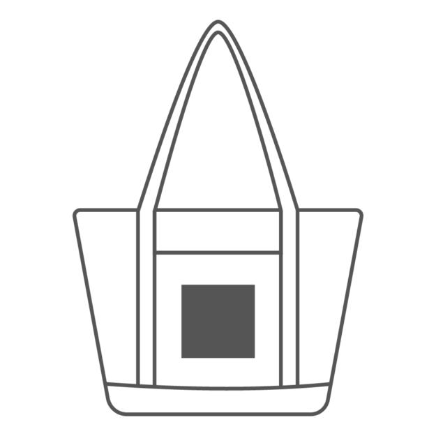 ICON repose10ozrecycledcottonboattotefront