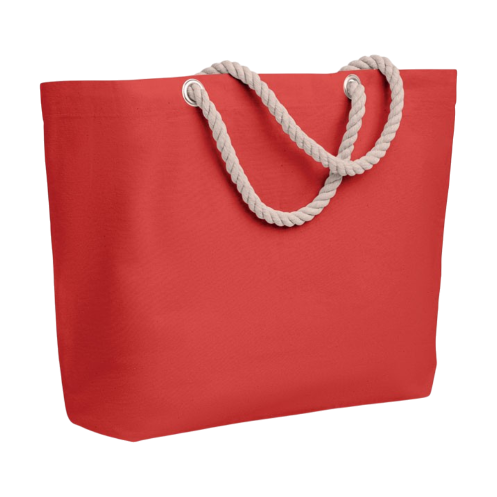 ICON - menorcabeachbagwithcordhandle red