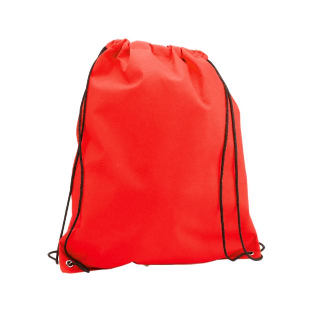 drawstring bag nonwoven color red