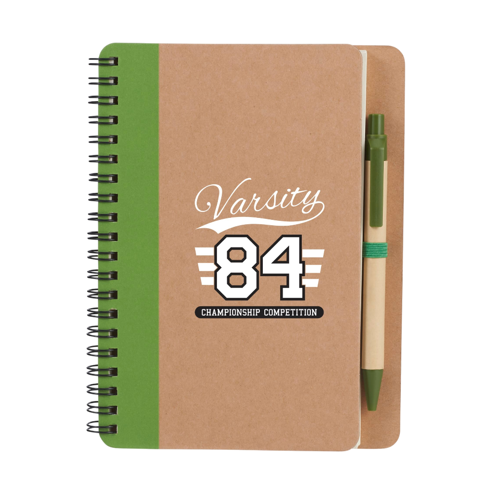 Recycled Notebook with Pen 5x7