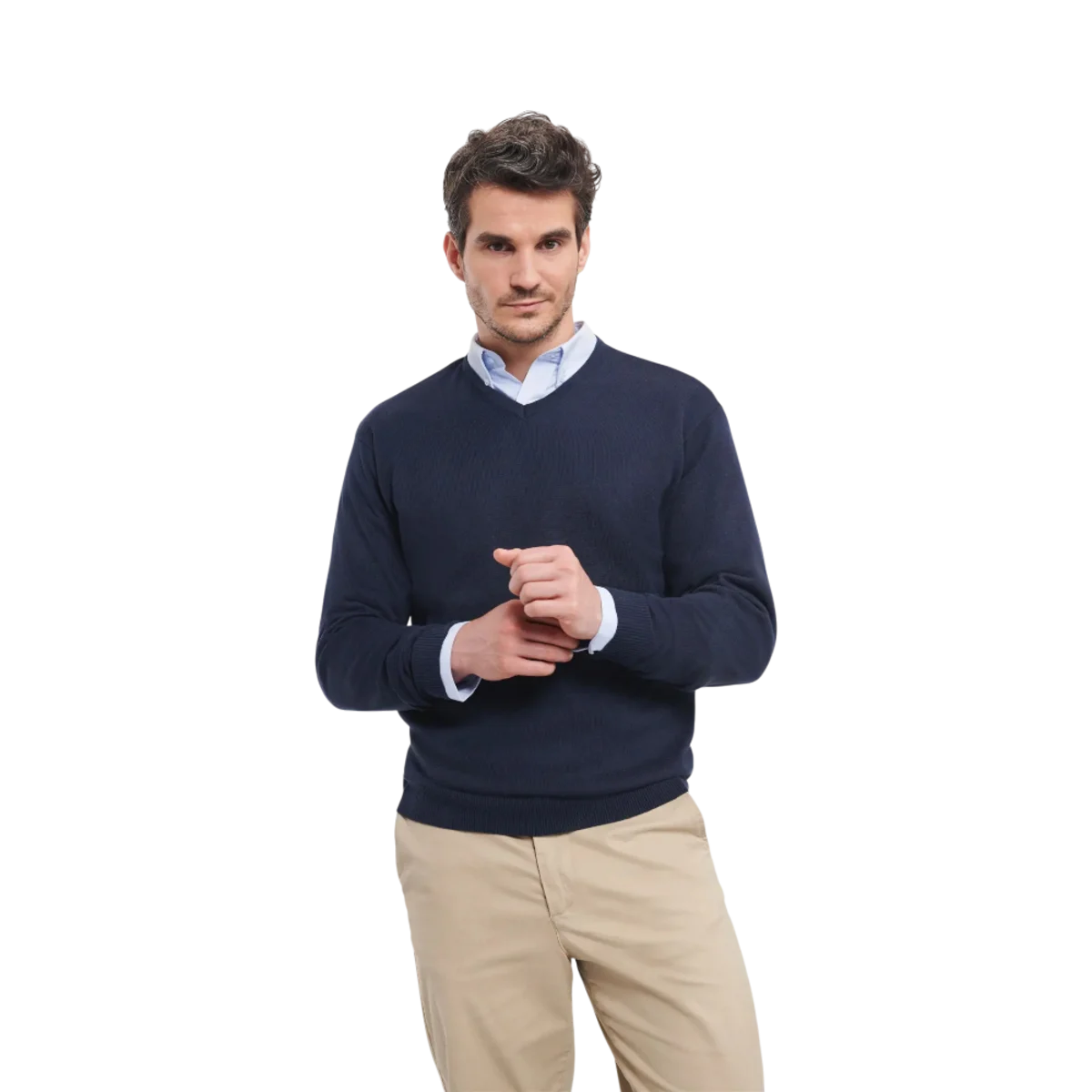 Russell V-neck Knitted Pullover main image