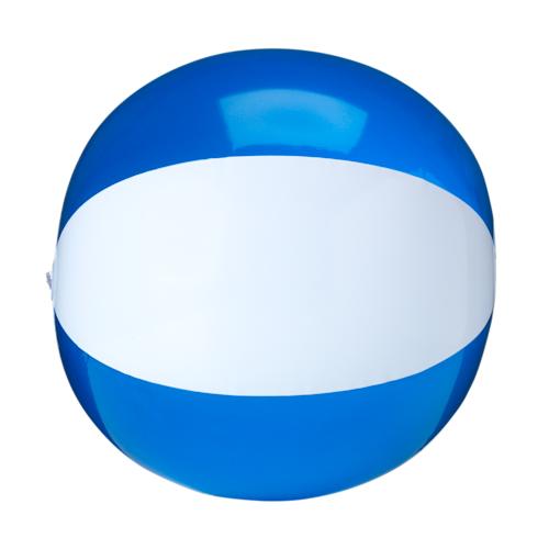 135. beachball30cm Blauw Wit