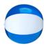 135. beachball30cm Blauw Wit