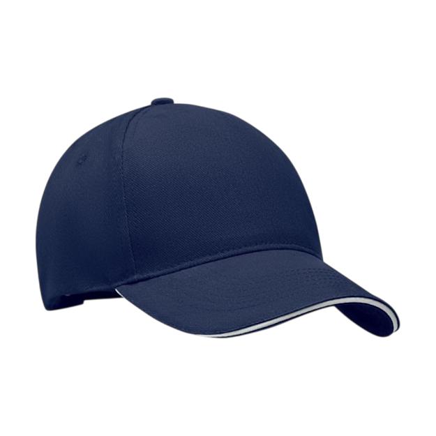 ICON - longbeachsinga5panelbaseballcap blue+_white