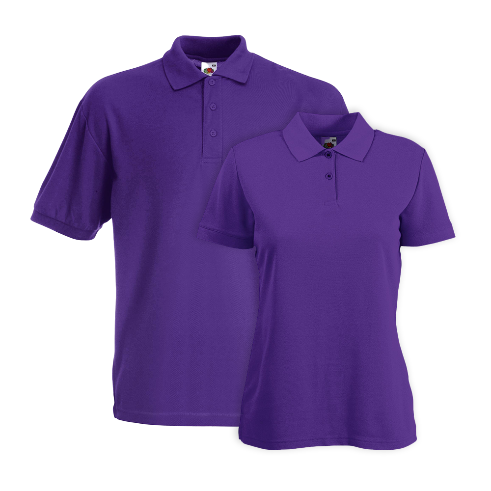 Fruit of the Loom Premium Polo Shirt ICON purple