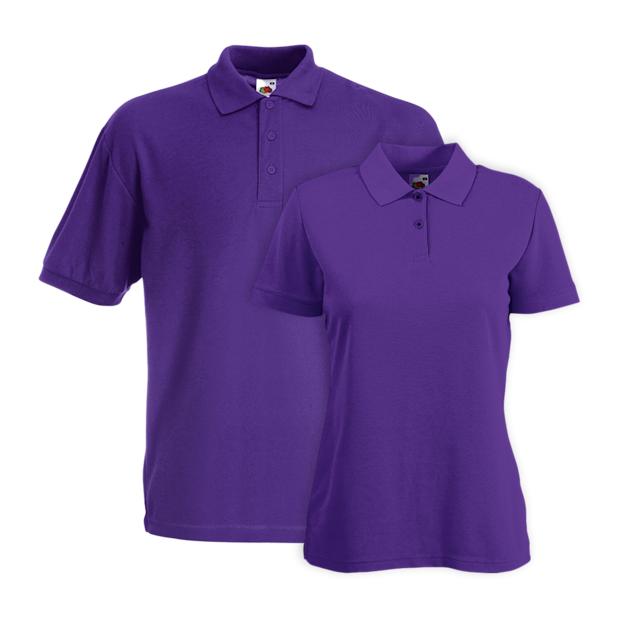 Fruit of the Loom Premium Polo Shirt ICON purple