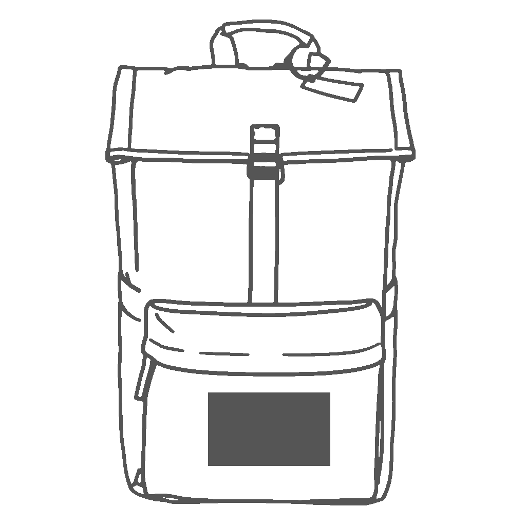 Front Pocket | 5H in x 3W in