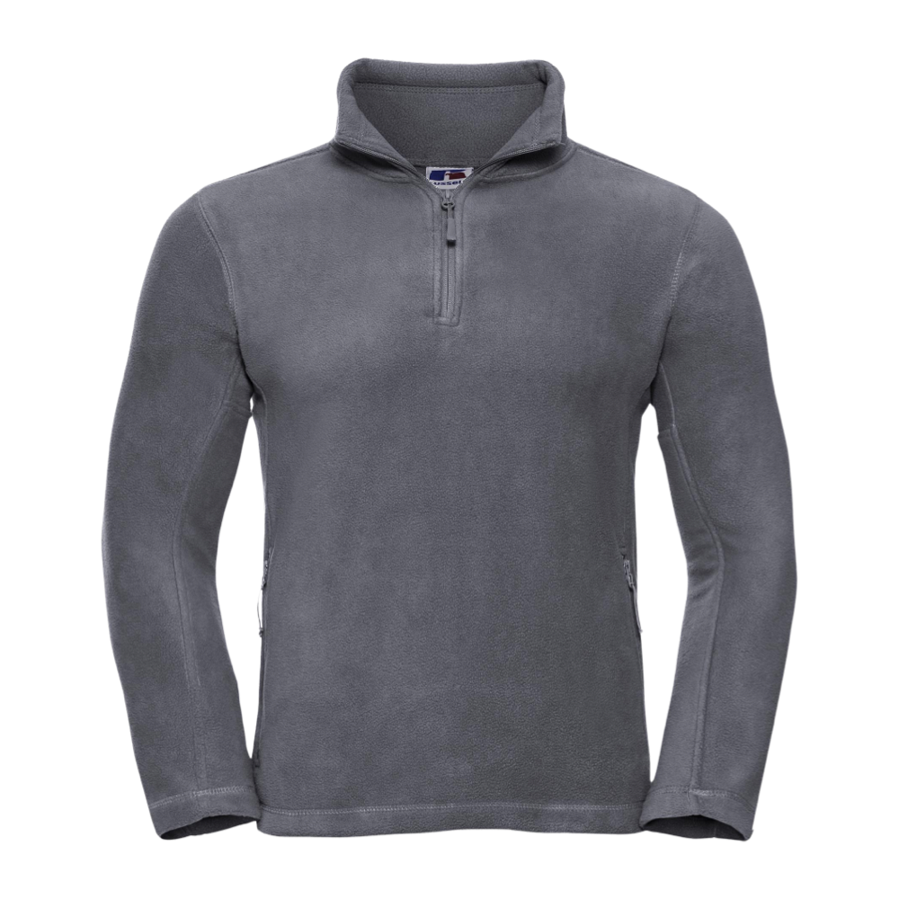 Russell Quarter Zip Outdoor Fleece gray