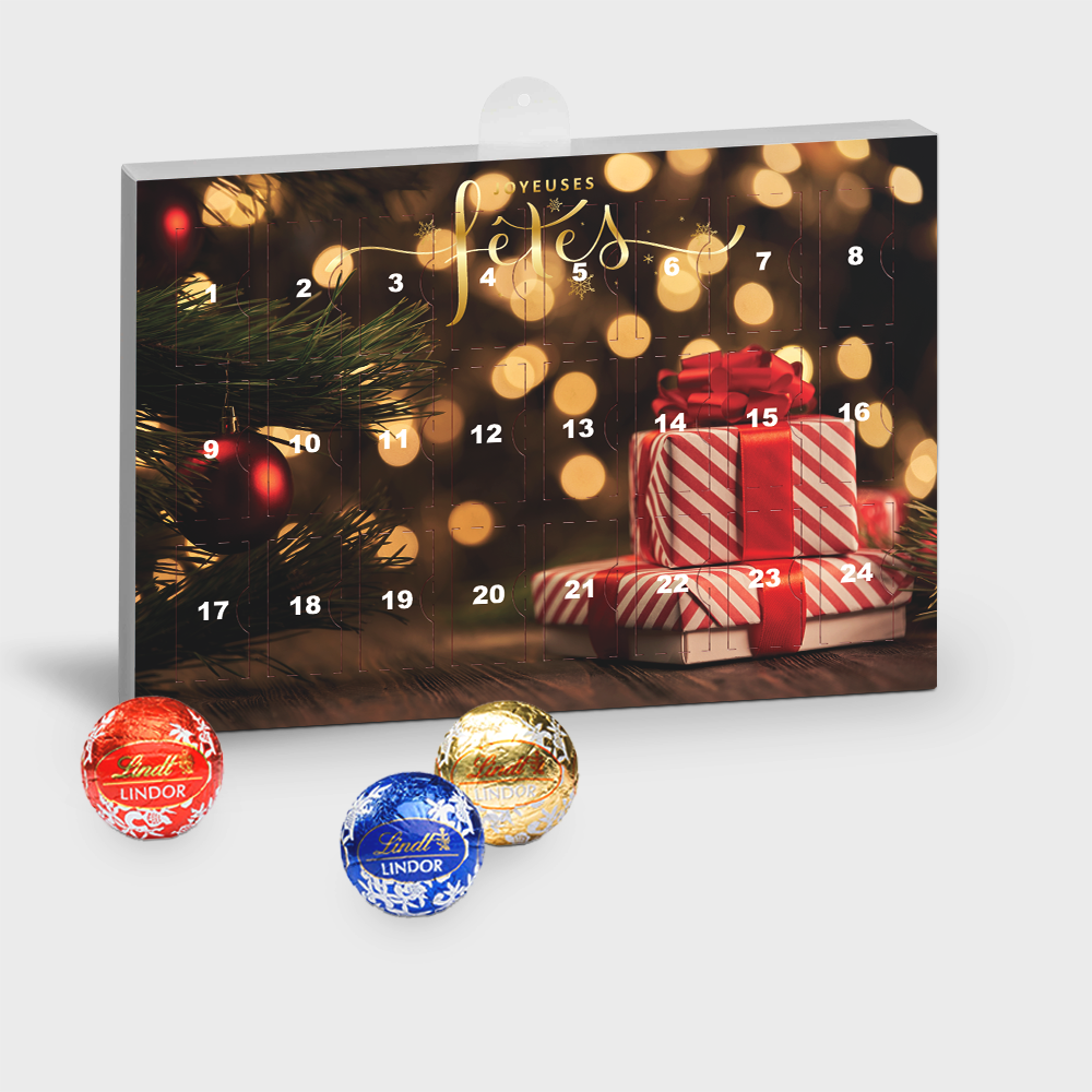 Premium Gift Advent Calendar Eco with Lindor balls PLP