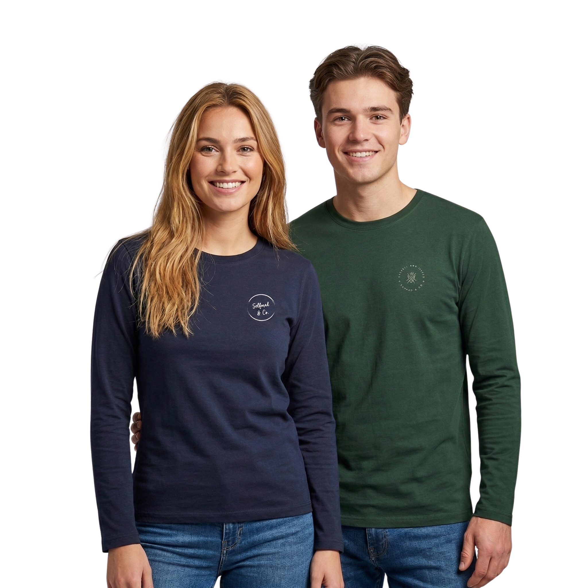 T-shirt economica in cotone a maniche lunghe