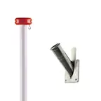 Pole (200cm) with orange top + mount