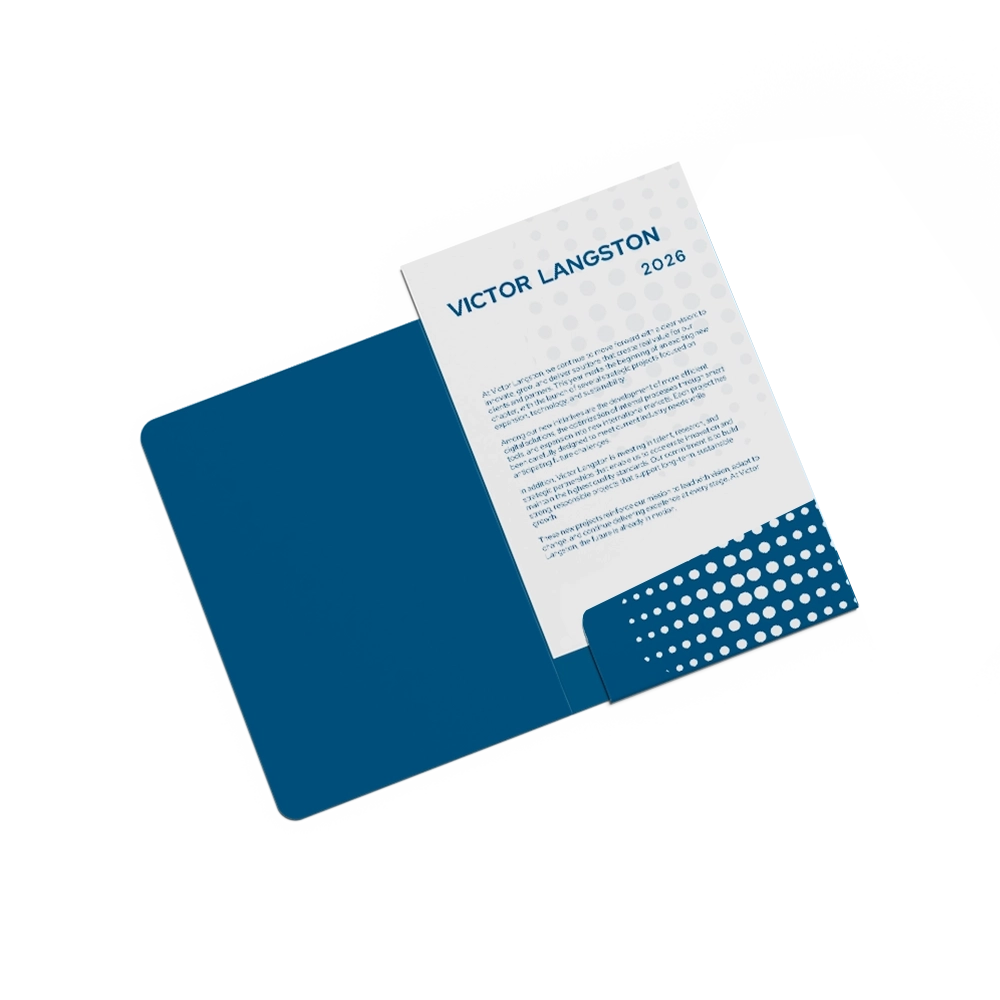 presentation folders with glued flap PDP2