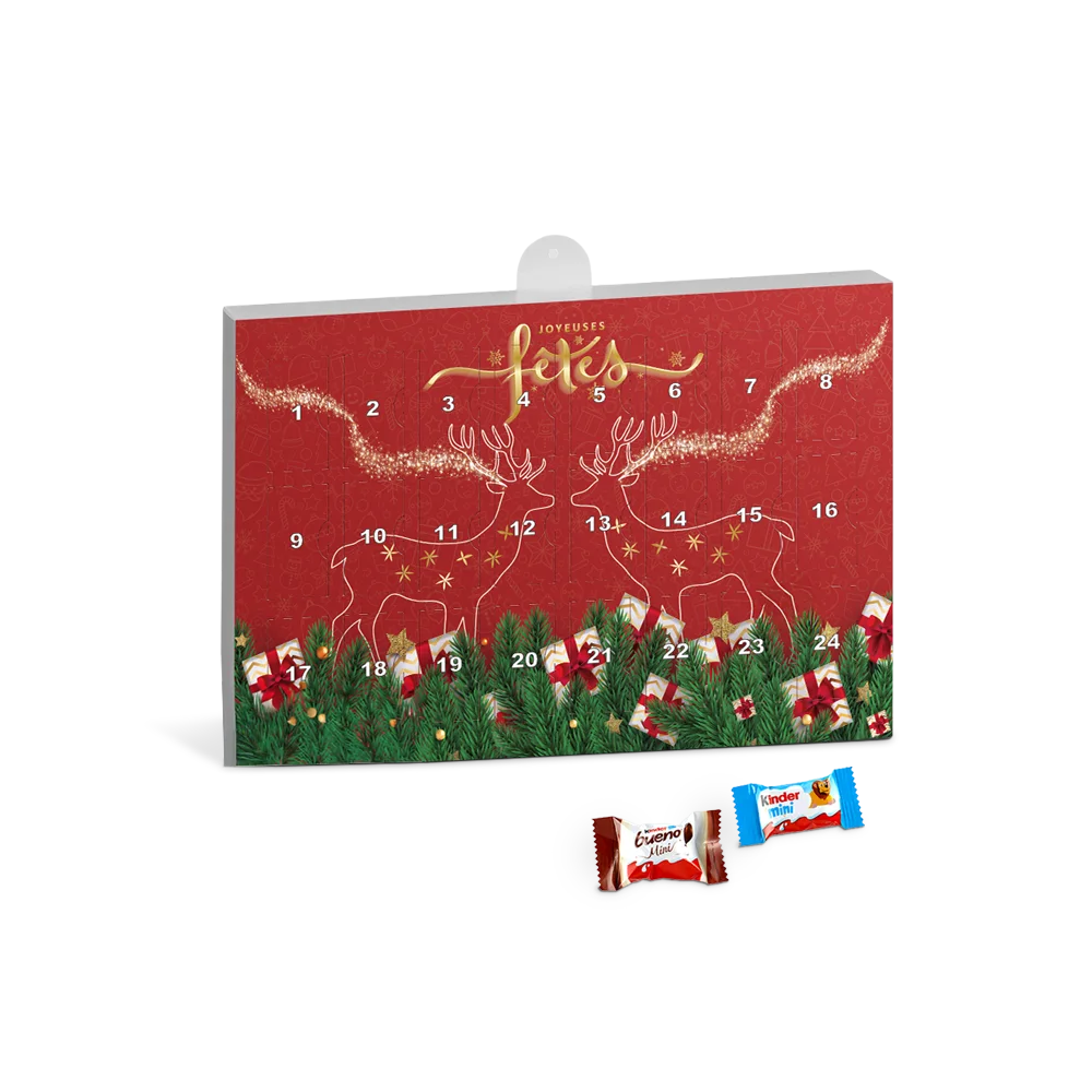 Premium Gift Advent Calendar Eco with Kinder Minis PLP