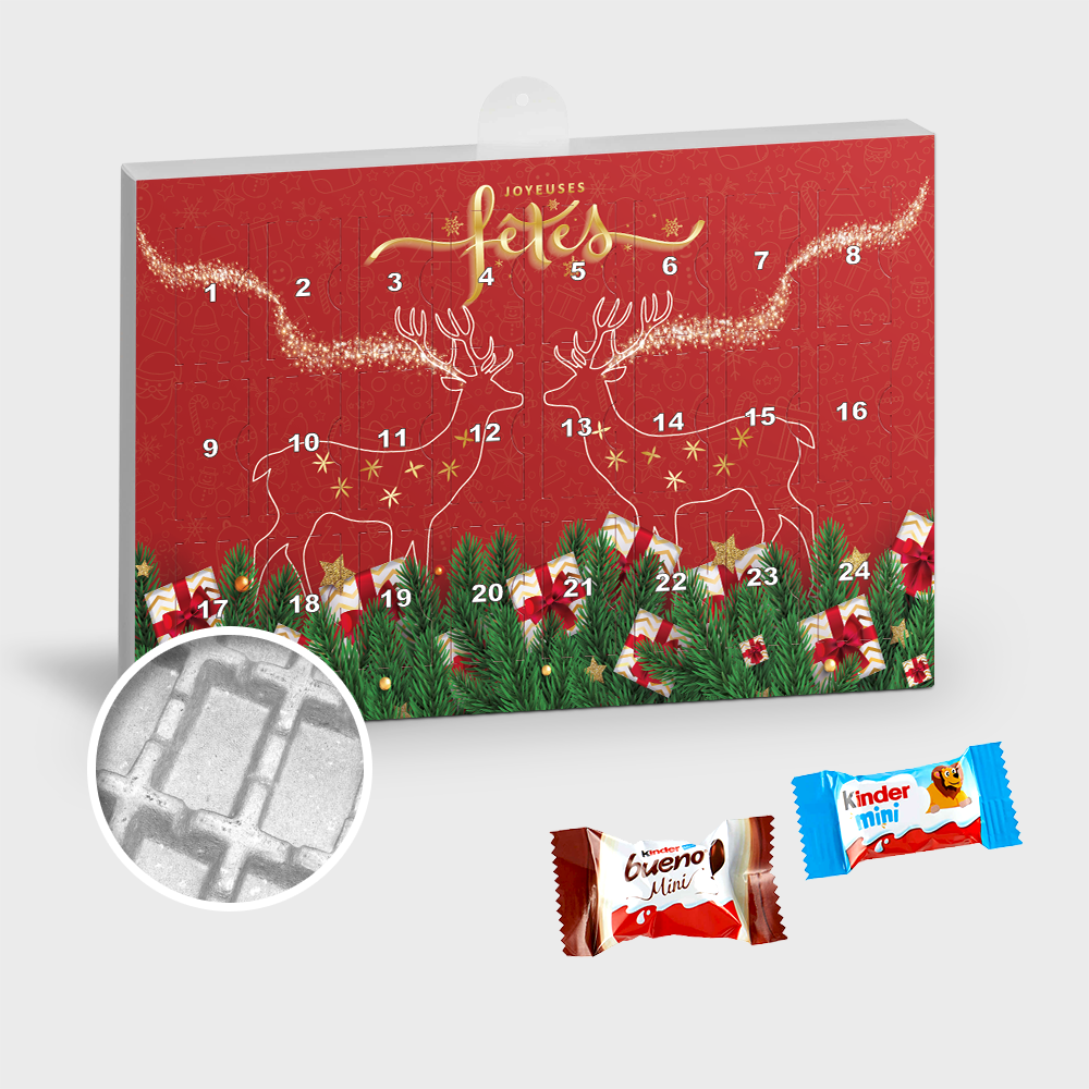 Premium Gift Advent Calendar Eco with Kinder Minis PLP