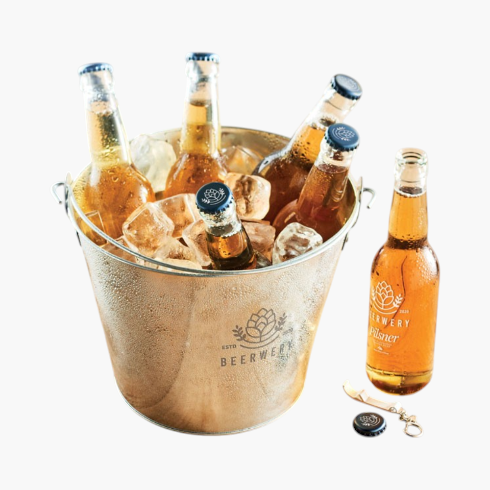 PDP - buckymetalbeerbucket4l square #F8F8F8 background