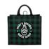 Buffalo Plaid Printed Jute Tote