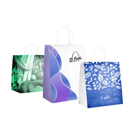 Full Colour Kraft Paper Bags