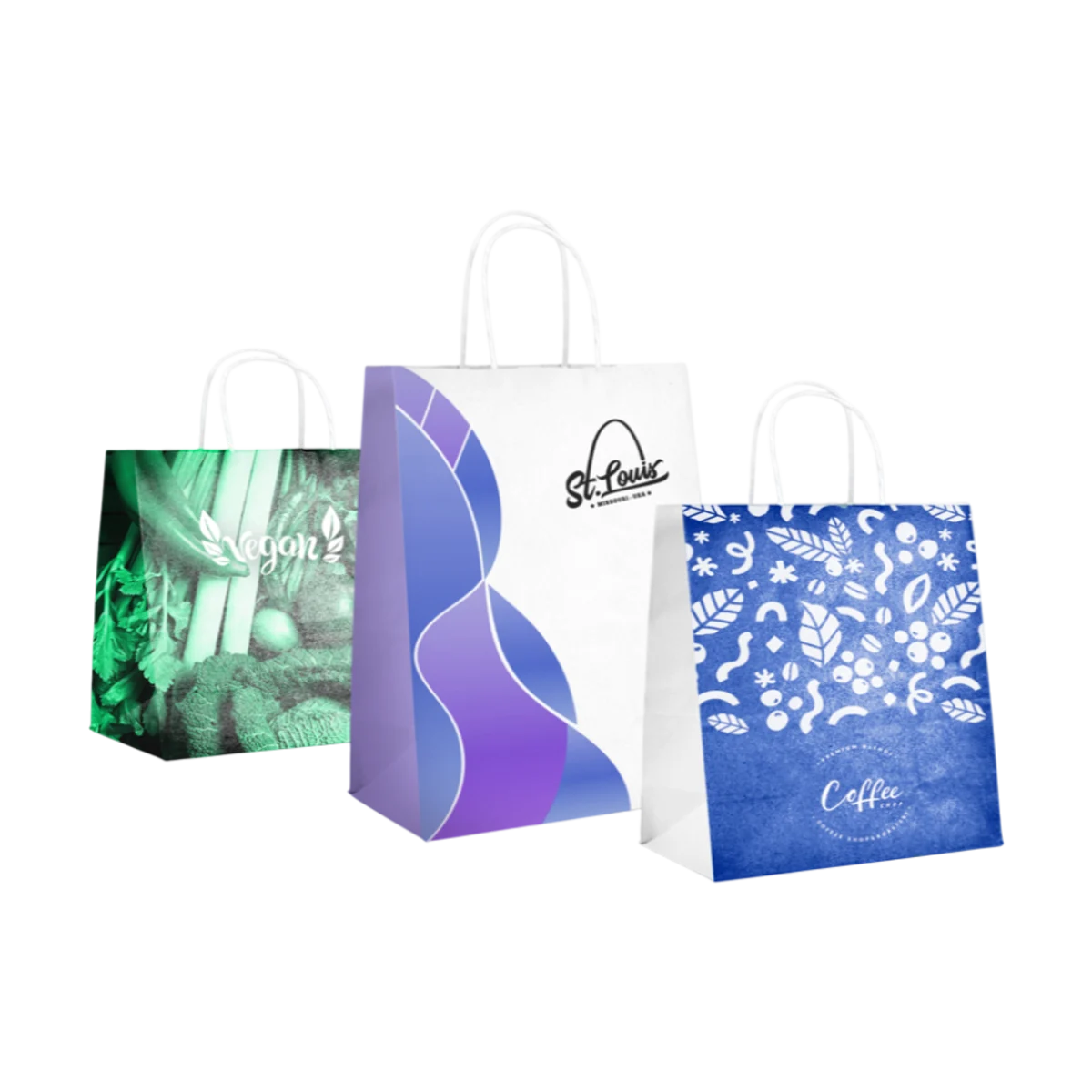 Kraft paper bags full colour main image