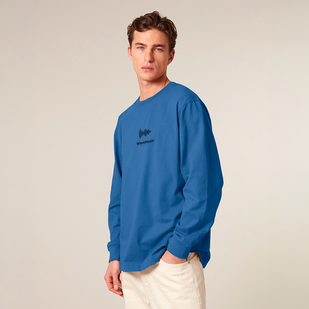 Gildan Maglietta A Maniche Lunghe In Cotone Pesante – Colore Blu Carolina – Taglia L – 100% Cotone - 3