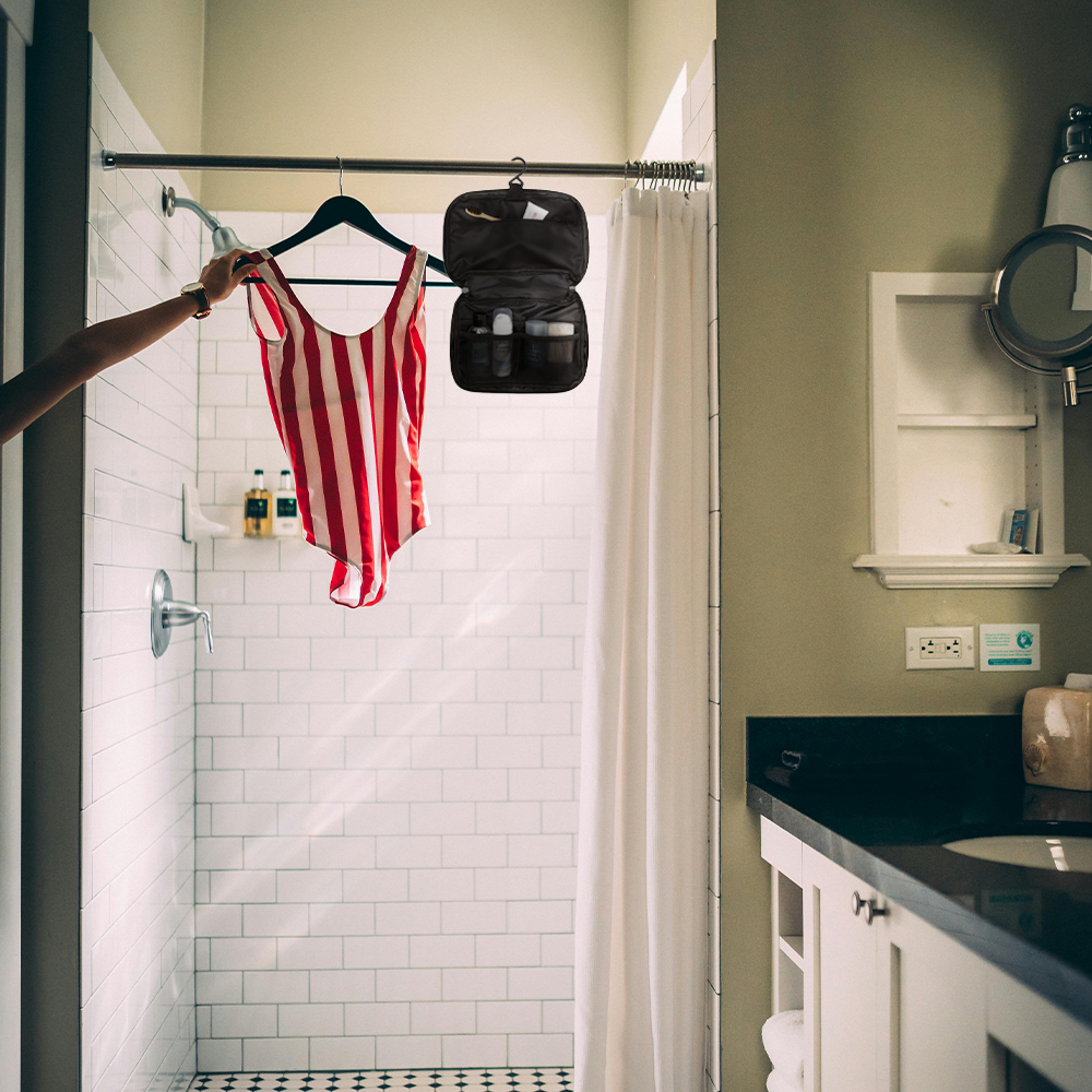 Trousse de toilette modulable en tissu recyclé