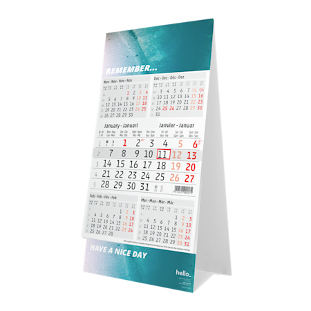 Custom Printed 5 Months Desk Calendars Helloprint