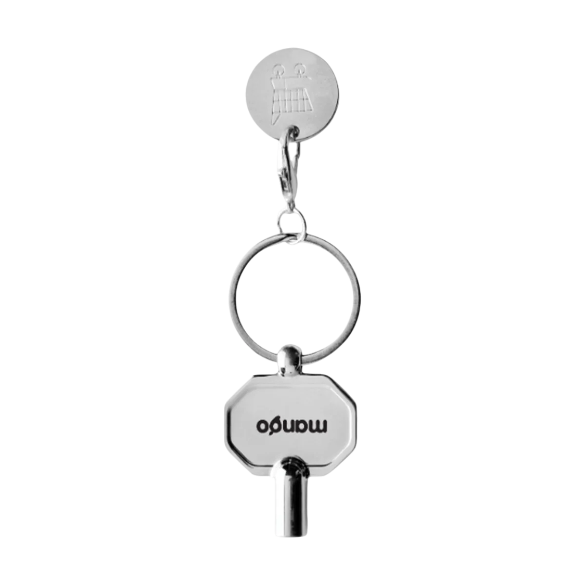 RCS Recycled Zinc Alloy Radiator Key Keychain with Coin main image