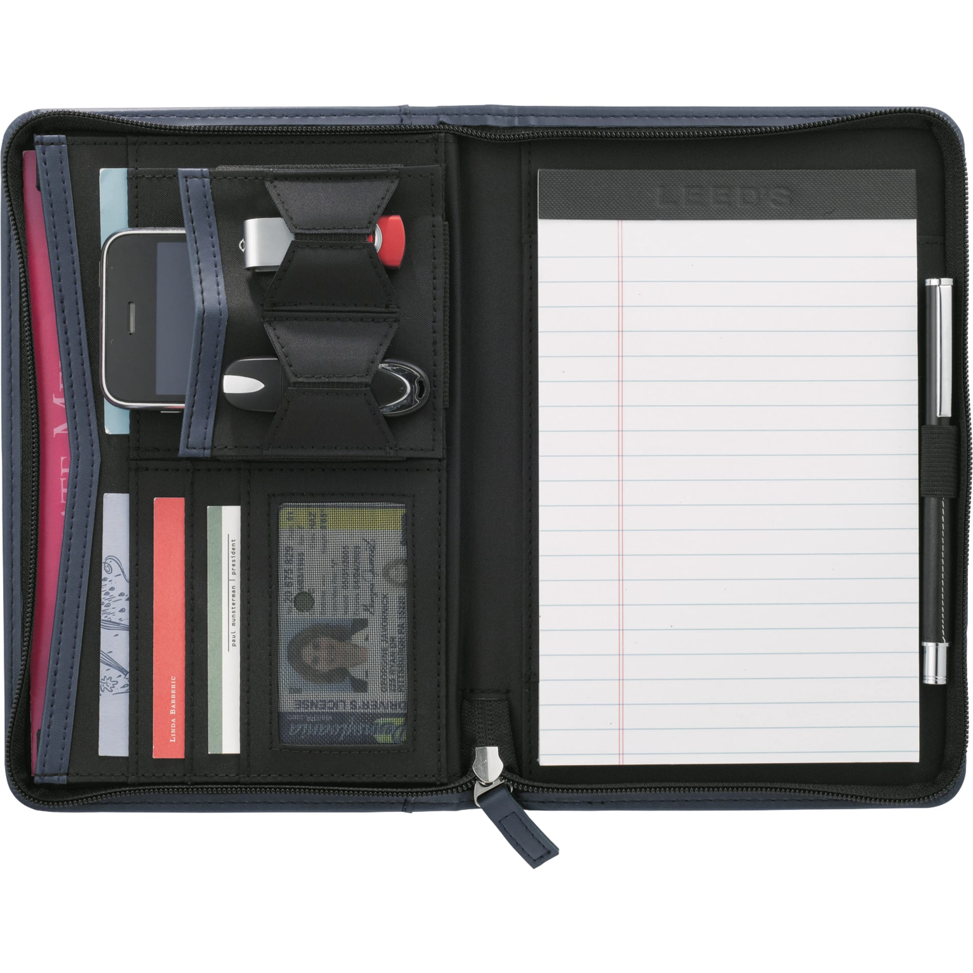 Pedova UltraHyde Zippered Padfolio-2