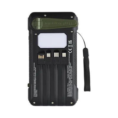 Power Bank Solare Dinamo RCS Plastica Riciclata Soldy