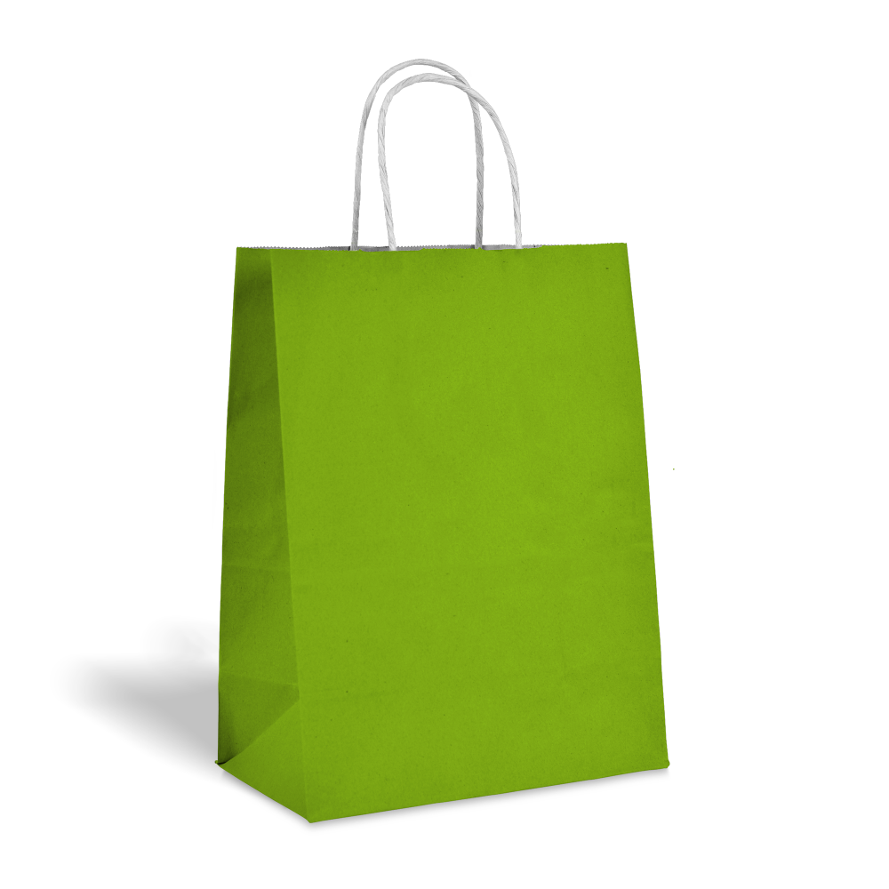 apple green Kraft bags color big icons