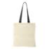 m² cotton tote bag coloured handles black