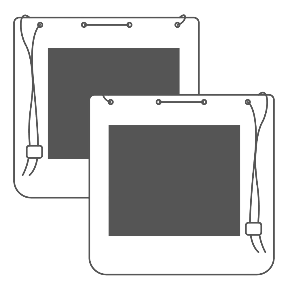 300 x 250 mm - Aan beide zijden