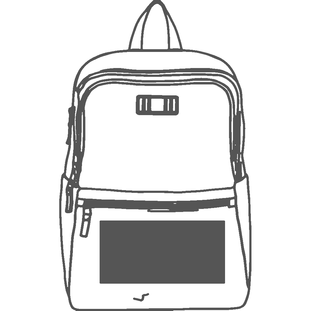 Lower Front Pocket | 8H x 4W in