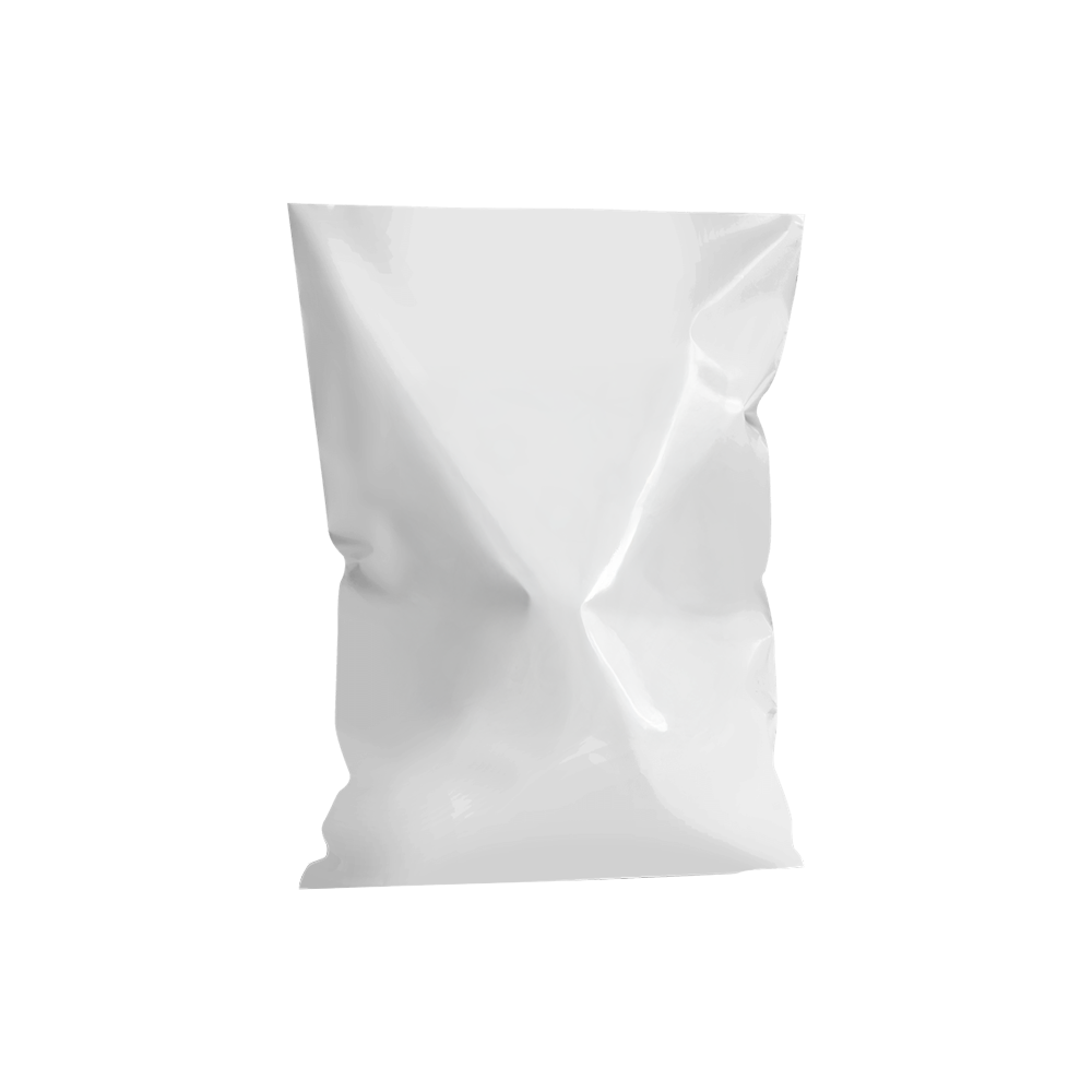 recycledpolymailer white foil