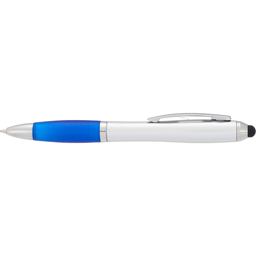 nashballpointpenstylus silver w blue